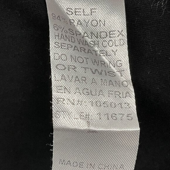 Crochet Lace Sheer Mesh Long Sleeve Swing Tunic Blouse Top Black - Picture 6 of 6